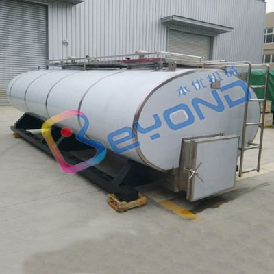 SUS316L Industrial Milk Transport Tank For Liquid Processing Line