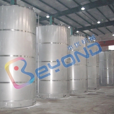 Pendingin Tangki Stainless Steel Tangki Penyimpanan Silo Susu Luar Ruangan