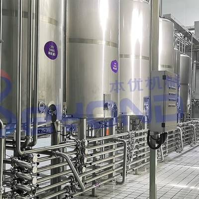SUS304 / SUS316 Paket Kantong Plastik Lini Pengolahan Susu Pasteurisasi